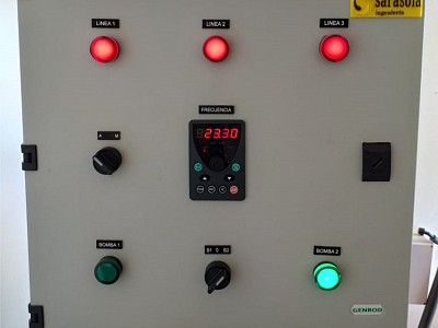 Sistema de control de presión de agua por variación de velocidad